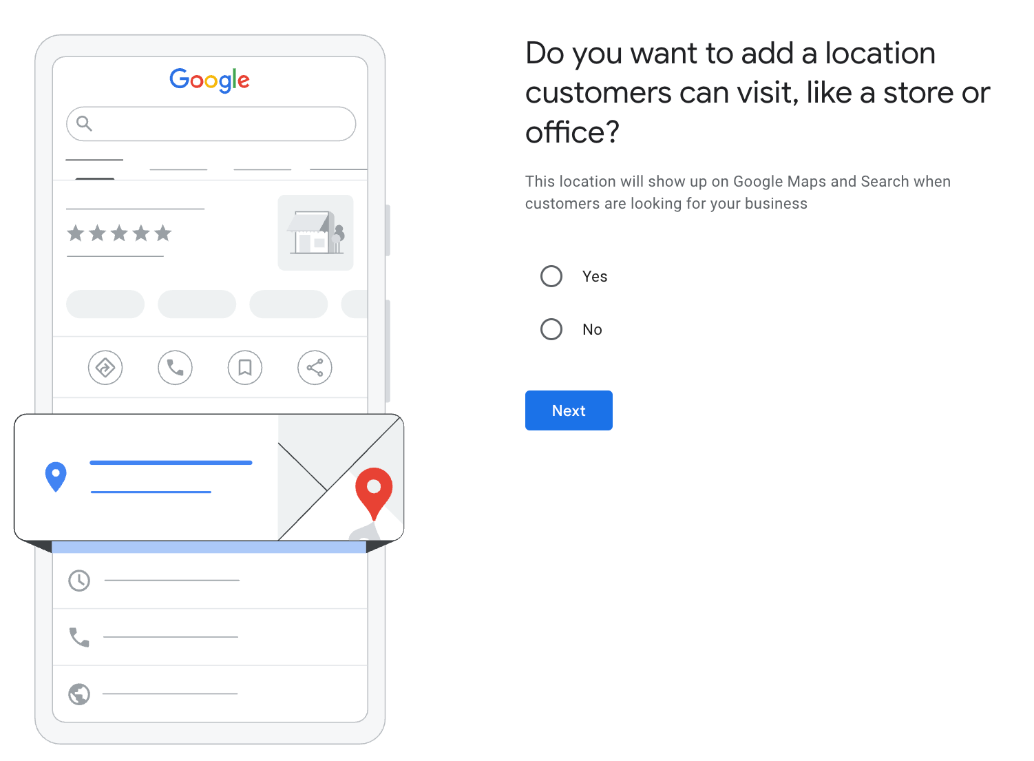 Google Business Profile setup - Step 4: Add business location